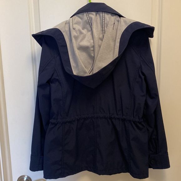 Madewell Navy Raincloud Raincoat - Picture 2 of 6